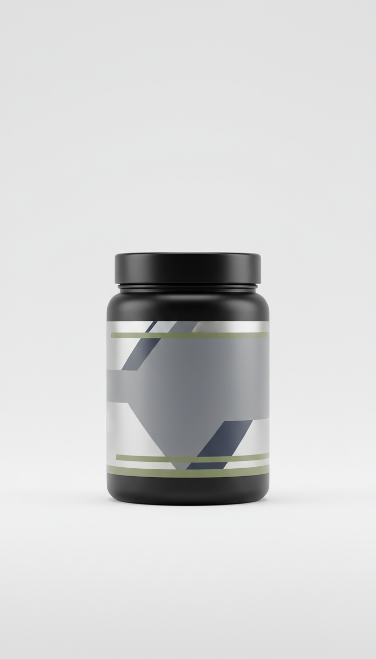All-in-one supplement graphite black canister